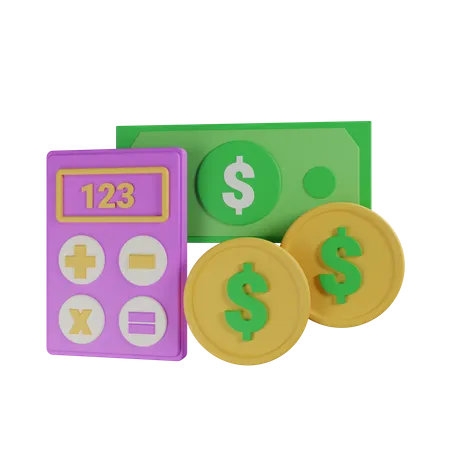 Financial Calculation  3D Icon