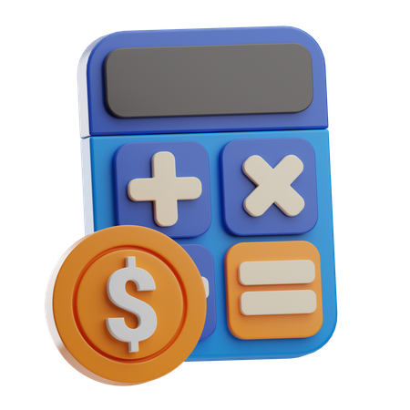 Financial Calculation  3D Icon