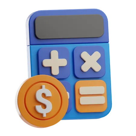 Financial Calculation  3D Icon