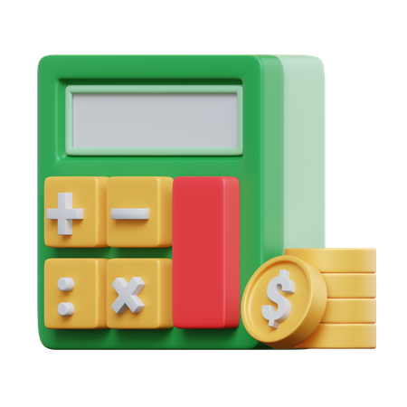 Financial Calculation  3D Icon