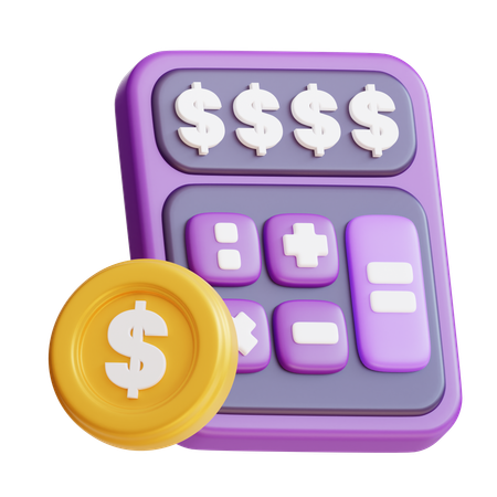 Financial Calculation  3D Icon