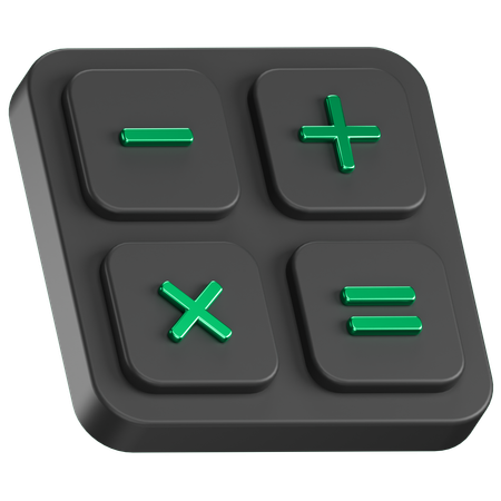 Financial Calculation  3D Icon