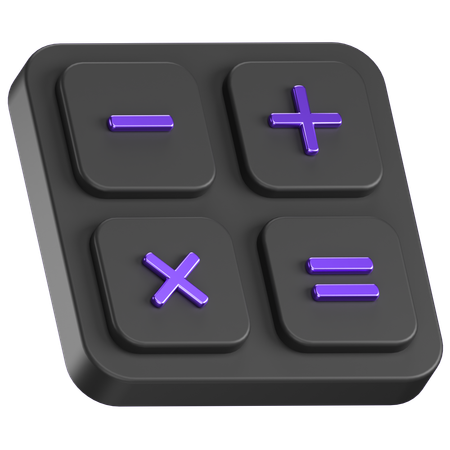 Financial Calculation  3D Icon