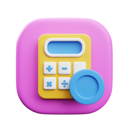 Financial Calculation  3D Icon