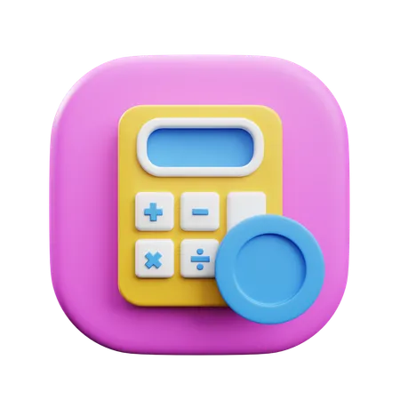Financial Calculation  3D Icon