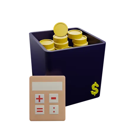 Financial Calculation  3D Icon