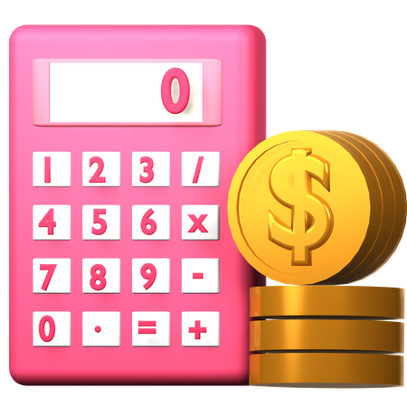 Financial Calculation  3D Icon