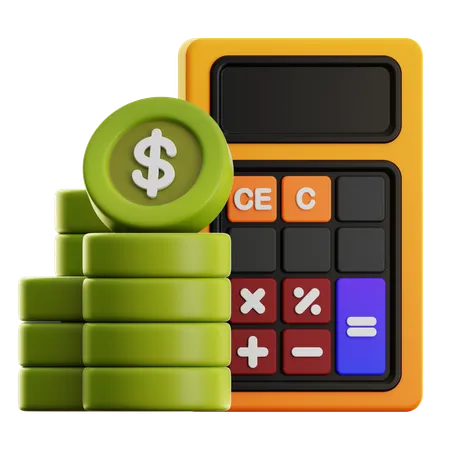 Financial Calculation  3D Icon