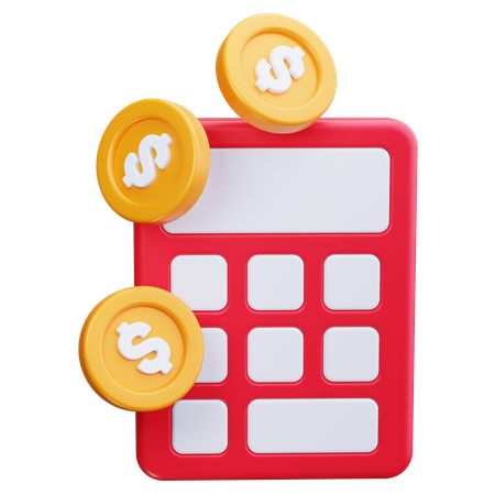 Financial Calculation  3D Icon