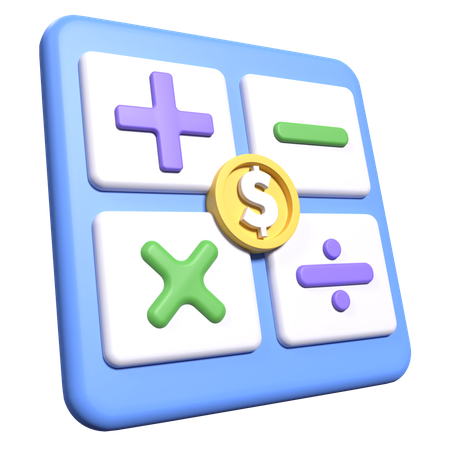 Financial Calculation  3D Icon