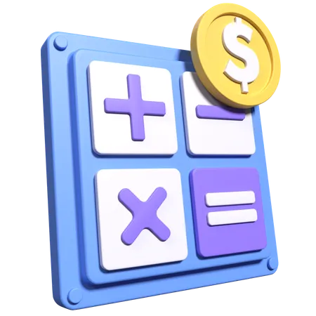 Financial Calculation  3D Icon