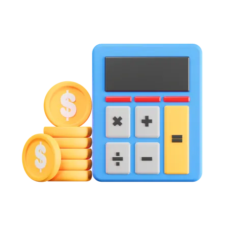 Financial Calculation  3D Icon