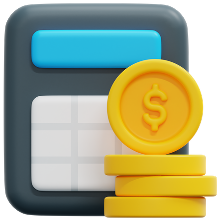 Financial Calculation  3D Icon