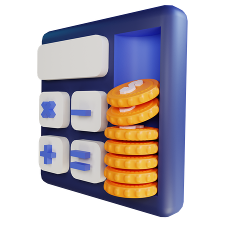 Financial Calculation  3D Icon