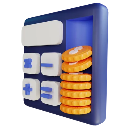 Financial Calculation  3D Icon