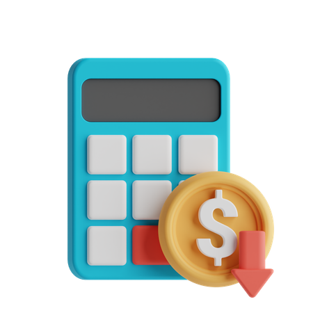 Financial Calculation  3D Icon