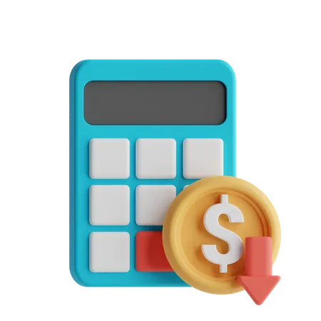 Financial Calculation  3D Icon