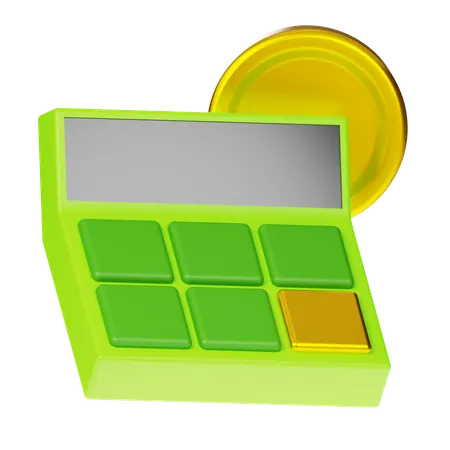 Financial Calculation  3D Icon