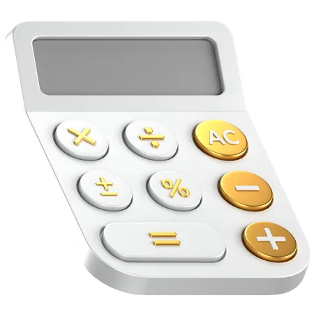 Financial Calculation  3D Icon