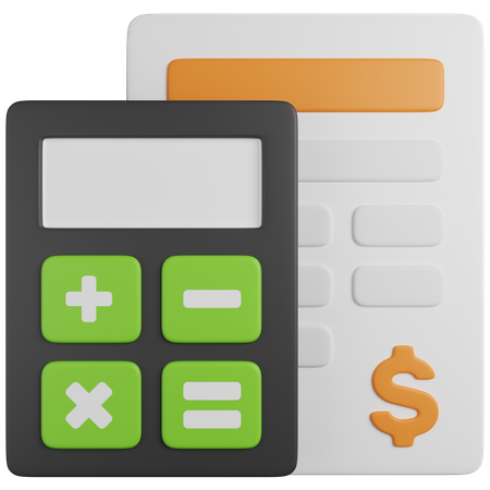 Financial Calculation  3D Icon