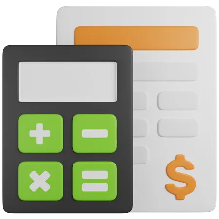 Financial Calculation  3D Icon