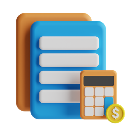 Financial Calculation  3D Icon