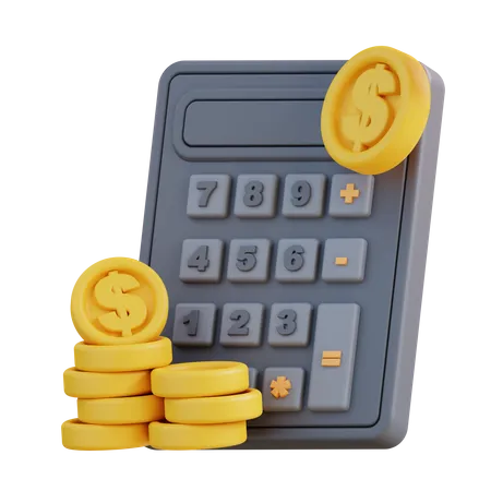 Financial Calculation  3D Icon