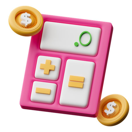 Financial Calculation  3D Icon