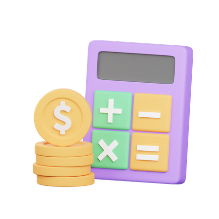 Financial Calculation  3D Icon