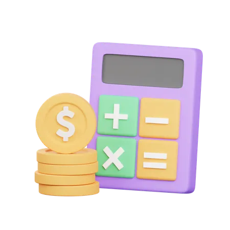 Financial Calculation  3D Icon