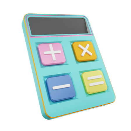 Financial Calculation  3D Icon