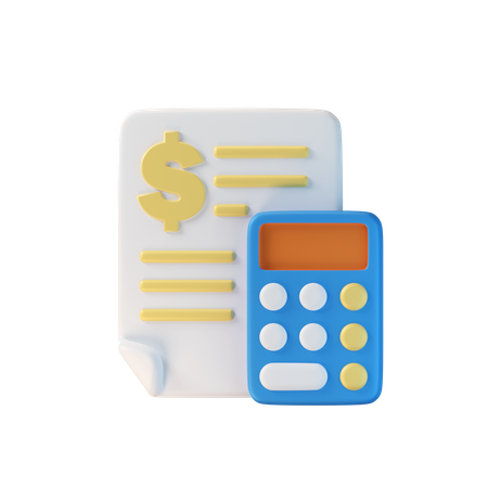 Financial Calculation  3D Icon