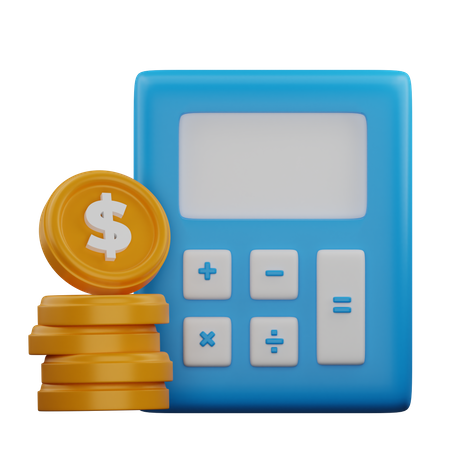 Financial Calculation  3D Icon