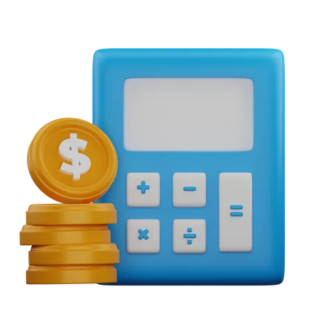 Financial Calculation  3D Icon