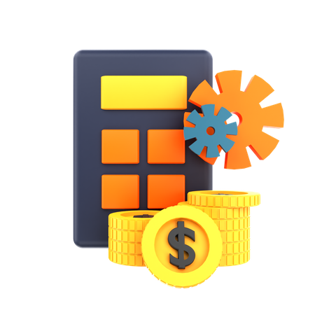 Financial Calculation  3D Icon