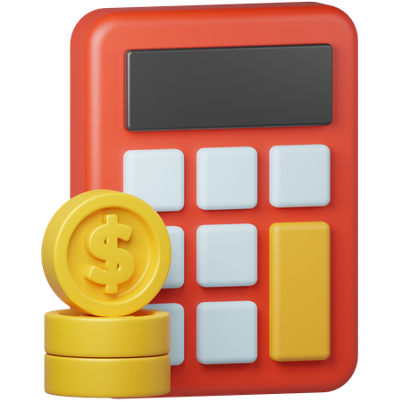 Financial Calculation  3D Icon