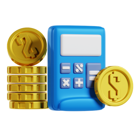 Financial Calculation  3D Icon