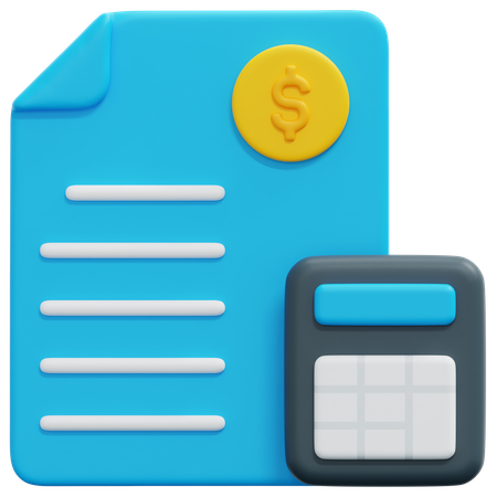 Financial Calculation  3D Icon