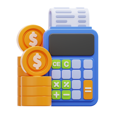 Financial Calculation  3D Icon