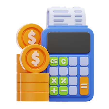 Financial Calculation  3D Icon