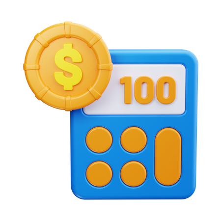 Financial Calculation  3D Icon