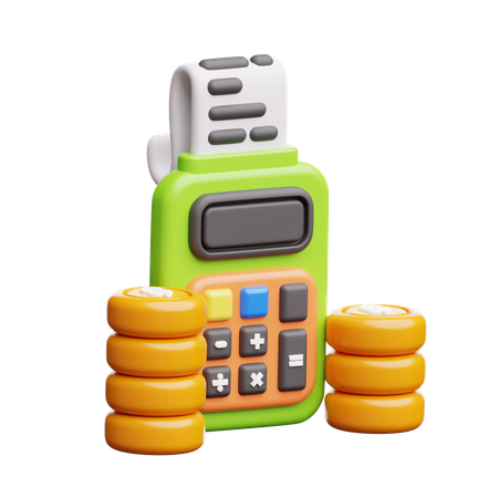 Financial Calculation  3D Icon