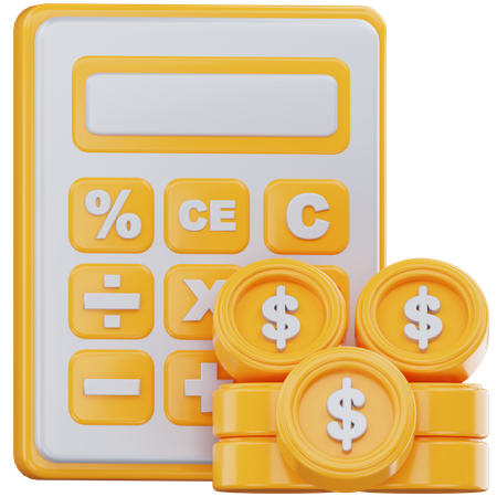 Financial Calculation  3D Icon
