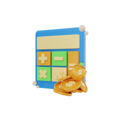 Financial Calculation  3D Icon