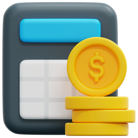 Financial Calculation  3D Icon