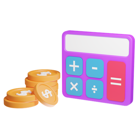 Financial Calculation  3D Icon