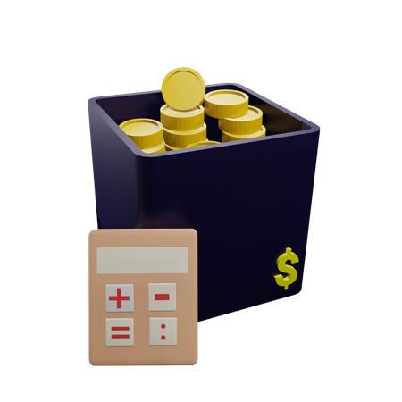Financial Calculation  3D Icon