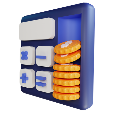 Financial Calculation  3D Icon
