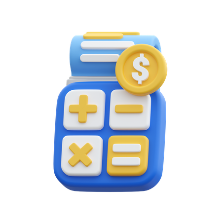Financial Calculation  3D Icon