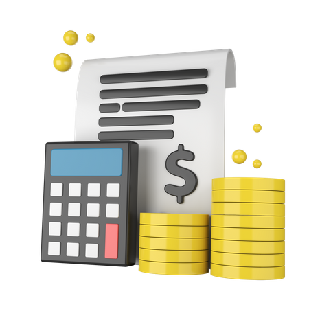 Financial Calculation  3D Icon